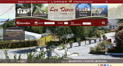 Desktop Screenshot of camping-lesparcs.com